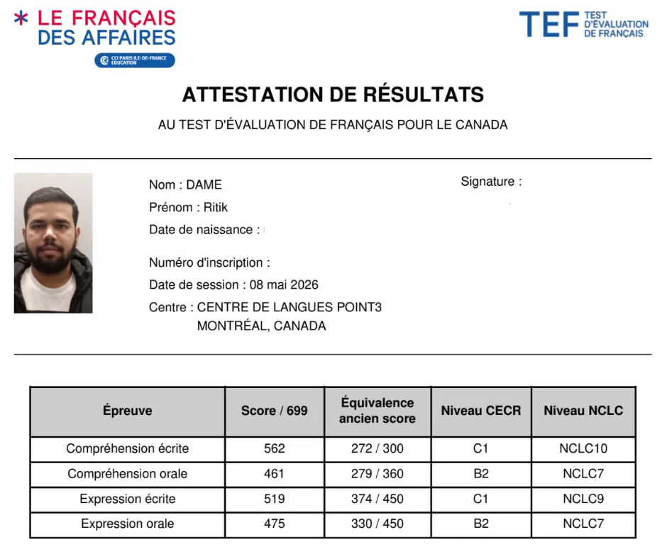 Test Result