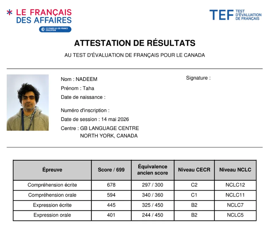 Test Result