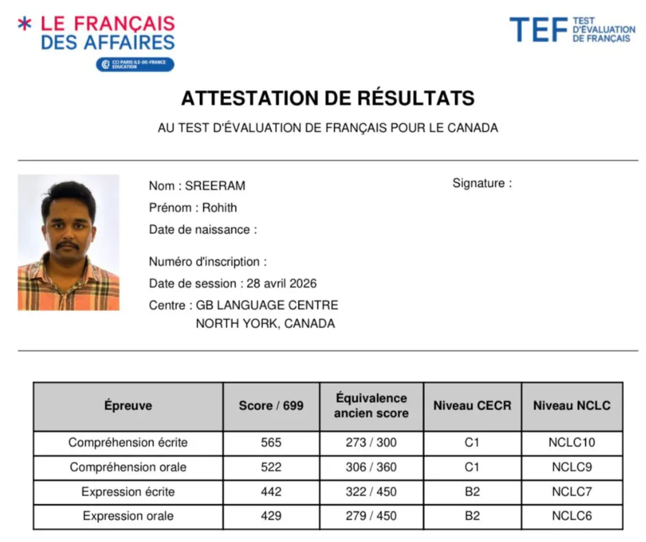 Test Result